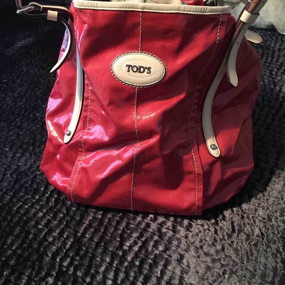 Tods Waxed Coated Canvas Shopper